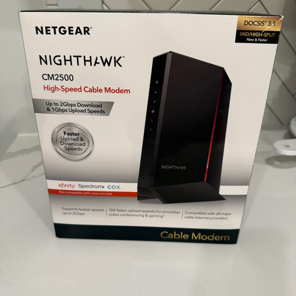 Netgear Nighthawk CM2500 High Speed Cable Modem